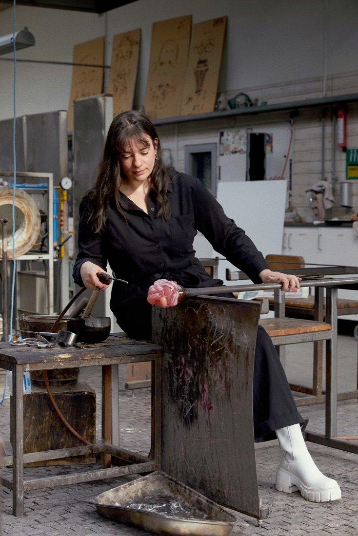 Manon Hillereau in her studio